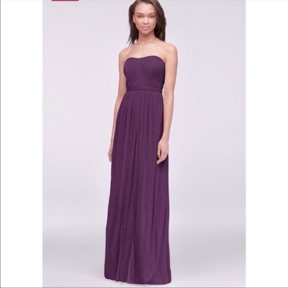 David’s Bridal Purple Bridesmaid Dress